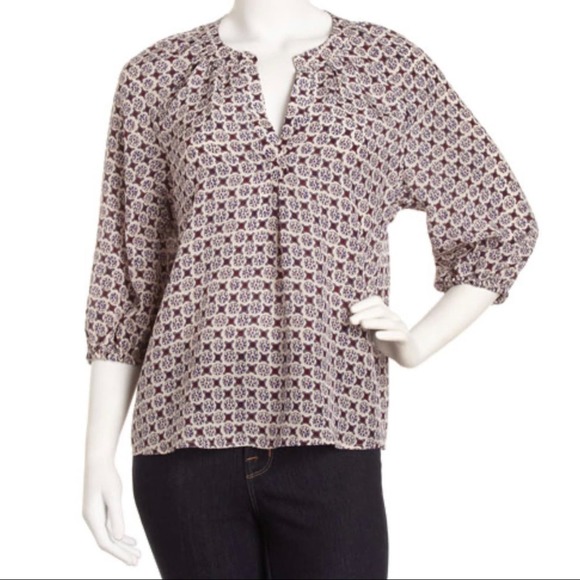 Joie Silk Medallion Blouse - Picture 1 of 5
